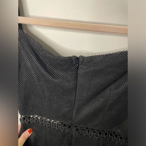 NWT Hello Molly In Other News Dress Black Ruffle Net - Picture 11 of 12